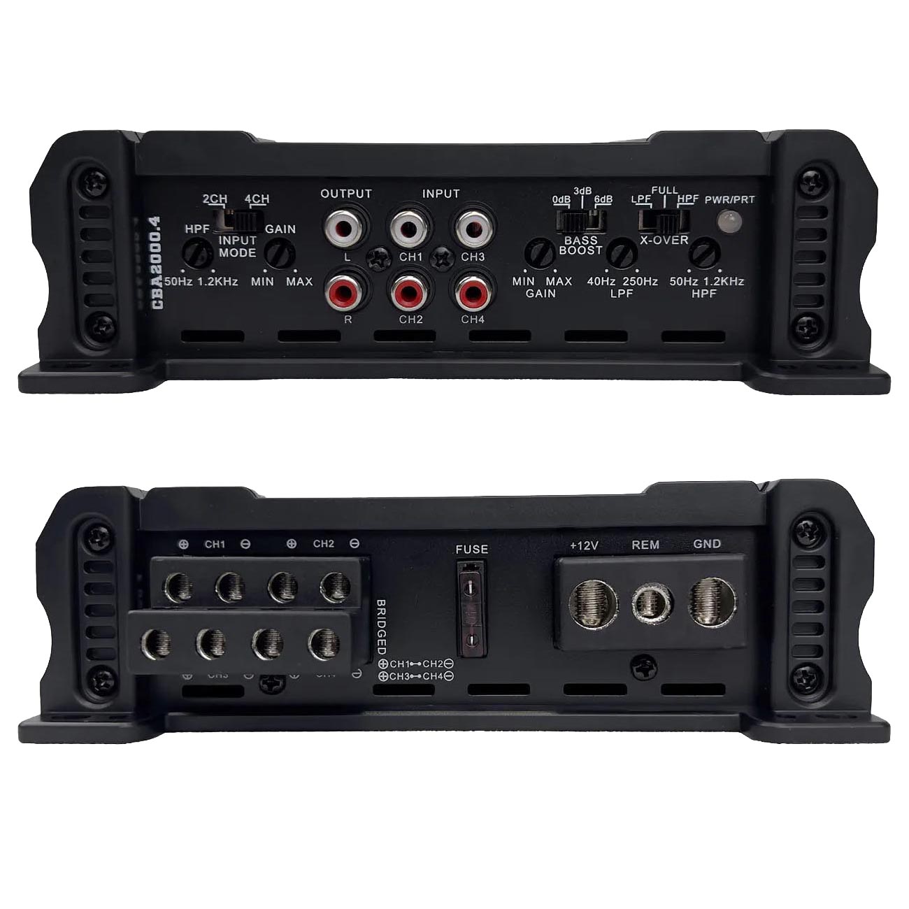 Orion Cobalt Series CBA2000.4 High Efficiency 4-Channel Class A/B Amplifier for Car Audio Stereo - 2000W High Output, 2/4 Ohm Stable, Adjustable Low/High Pass, Bass Boost, MOSFET Power Supply