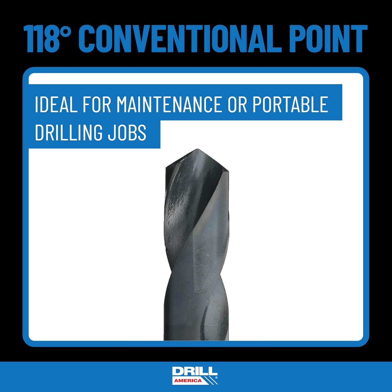 Drill America - POU1/8NPTW/DRILL 1/8" Carbon Steel NPT Pipe Tap and R High Speed Steel Drill Bit Set, POU Series