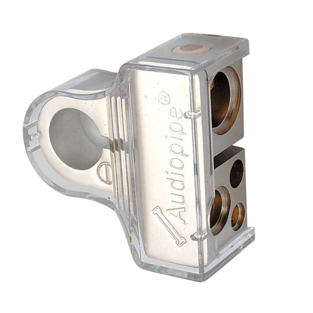 Audiopipe BTP705N Negative Battery Terminal – Platinum Finish, Multi-Feed Car Audio & Power Connection, Corrosion-Resistant