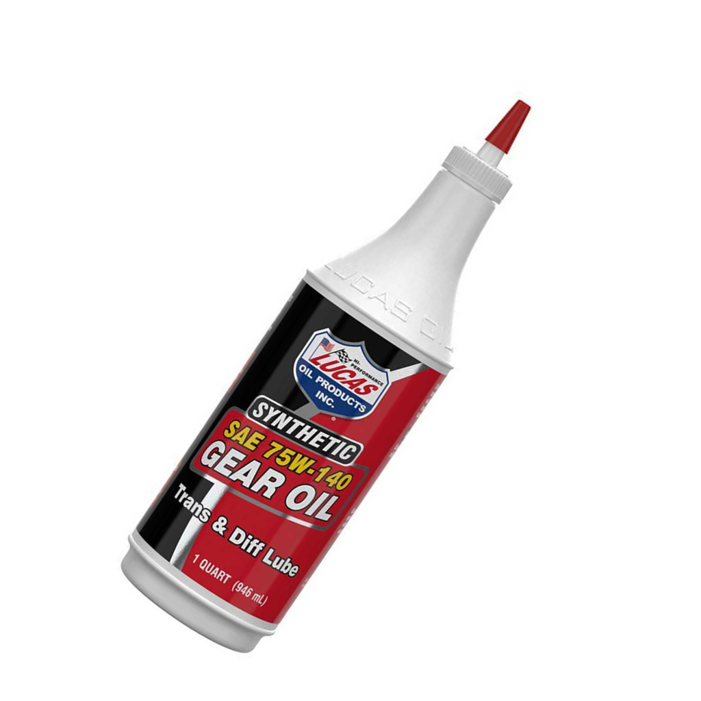 Lucas Oil Synthetic Gear Oil, 4 Pack, 75W-140, 4 Gallons (1 Quart Each), High-Performance Applications