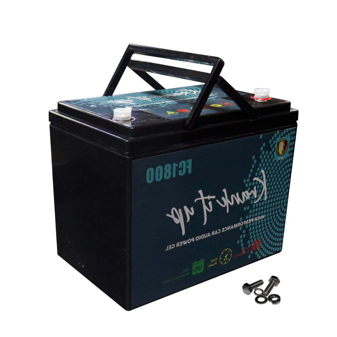 Krank It UP FC1800 12V Power Cell Car Audio Battery – 1900W / 81Ah High Performance Auxiliary Battery for Amplifiers & Sound Systems