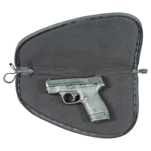 Smith & Wesson M&P Defender Handgun Case with Ballistic Fabric Construction and External Pockets for Shooting, Range, Storage and Transport , Black, Small