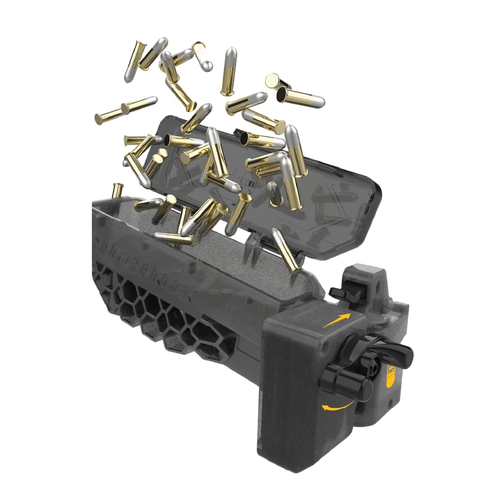Caldwell 22LR Rimfire Rotary Magazine Loader with Durable Construction for Indoor and Outdoor Shooting, Black