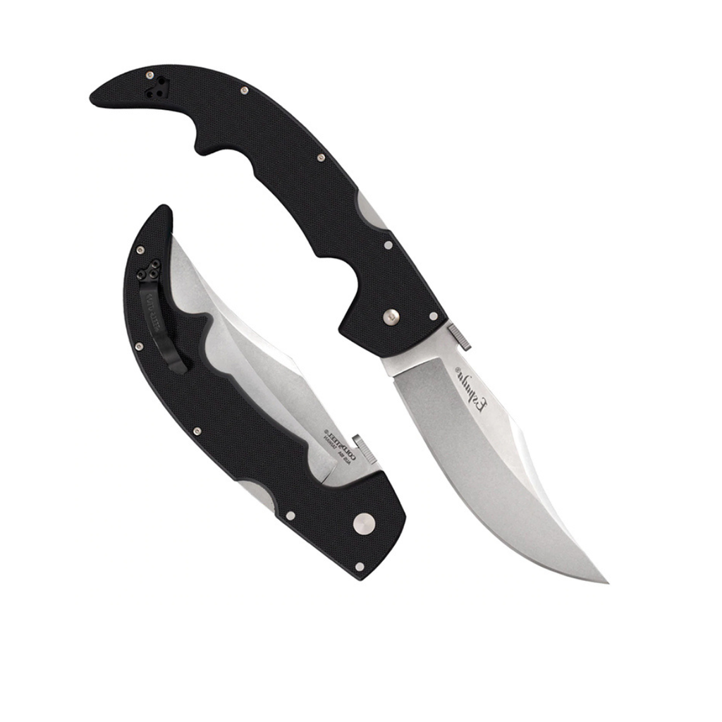Cold Steel Espada Series Folding Knife with Tri-Ad Lock and Pocket Clip, G-10 Espada Large