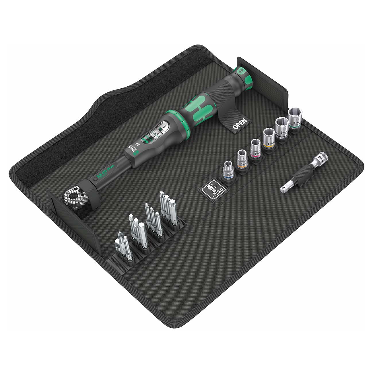 Click-Torque A6 in textiler Box mit Bits + Nüssen