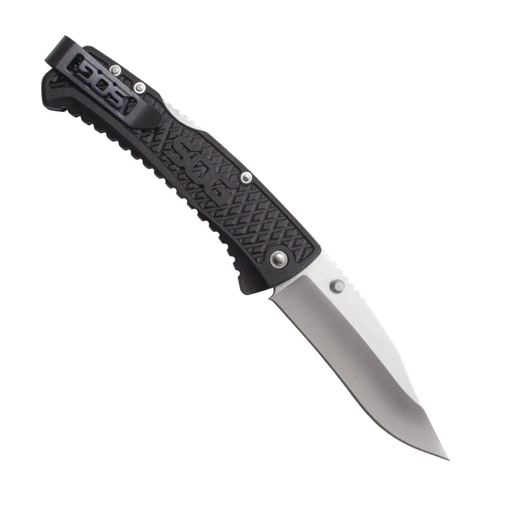 SOG Traction Folding Knife Clip Point