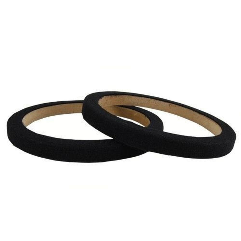 Nippon MDF Speaker Ring 8″ x 5/8″ Extension Pair w/ Black Carpet Spacer – RING08CBK