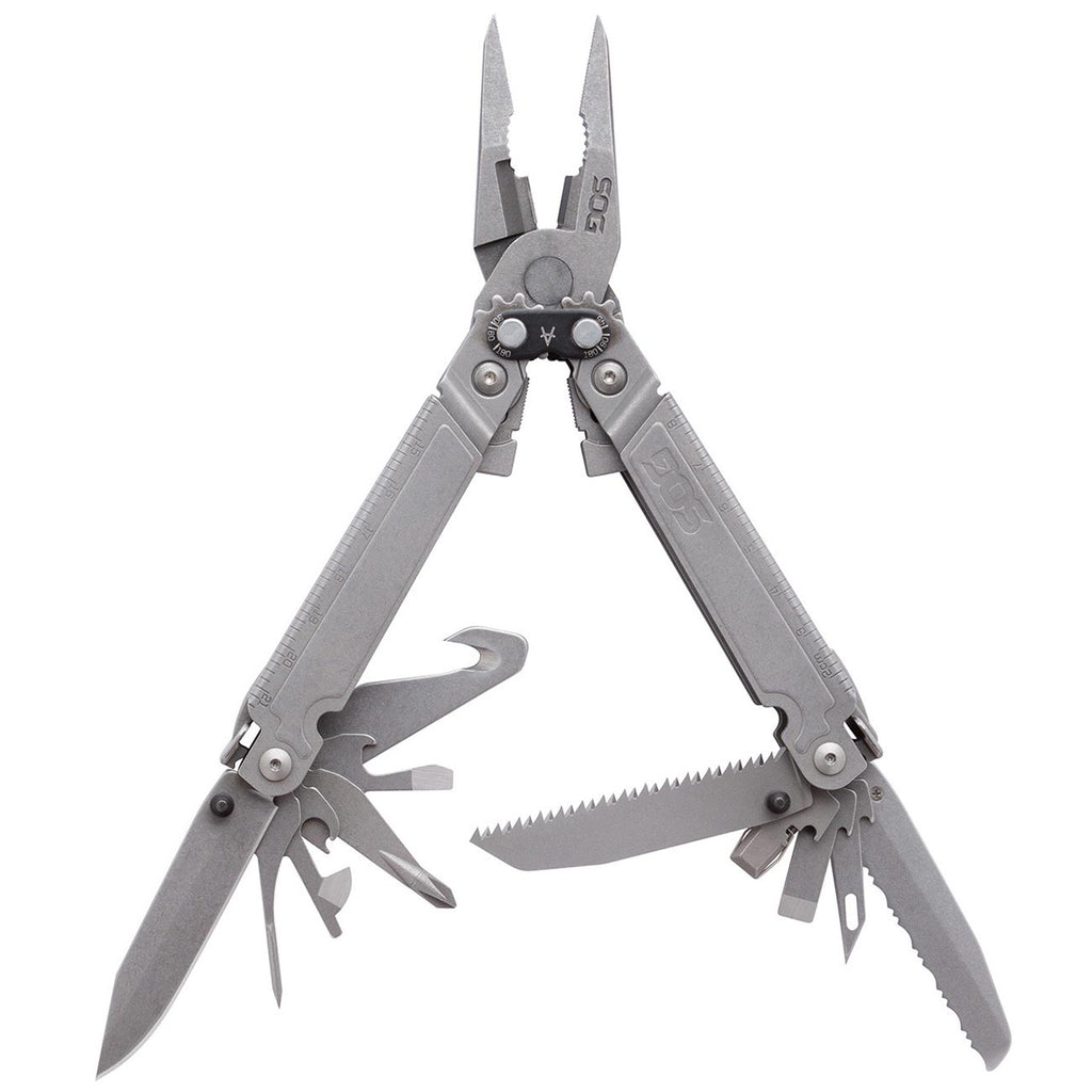 SOG PowerAccess Assist Full-Sized Well-Rounded Daily Use Multi-Tool One-Handed Assisted Opening 21 Tools