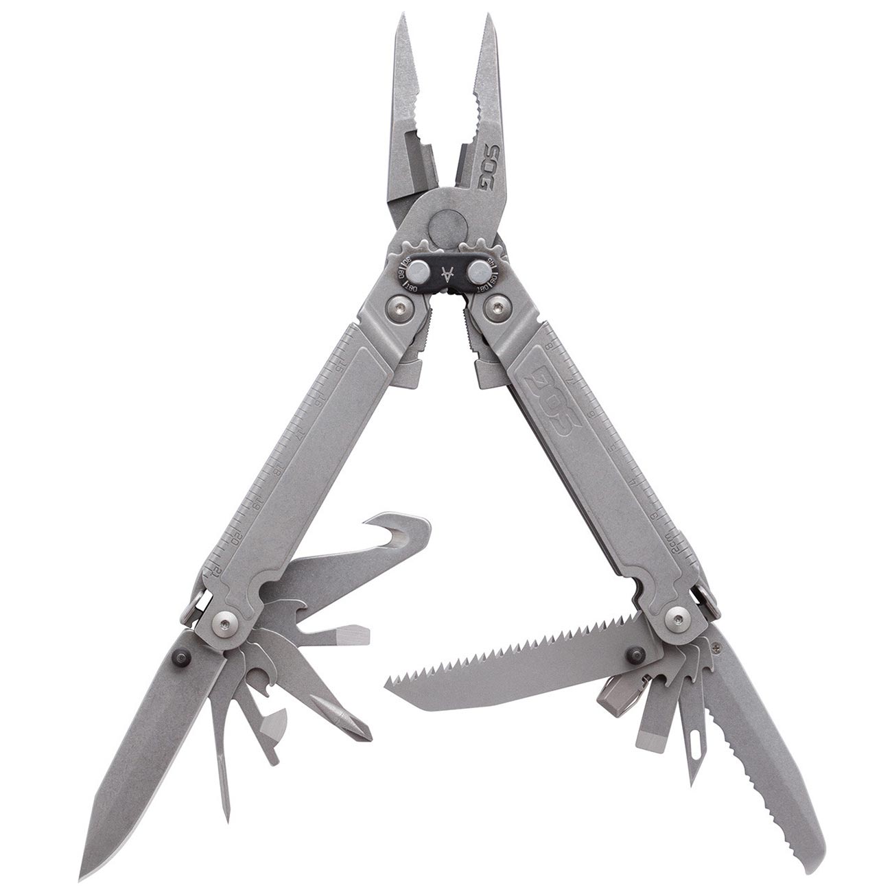 SOG PowerAccess Assist Full-Sized Well-Rounded Daily Use Multi-Tool One-Handed Assisted Opening 21 Tools