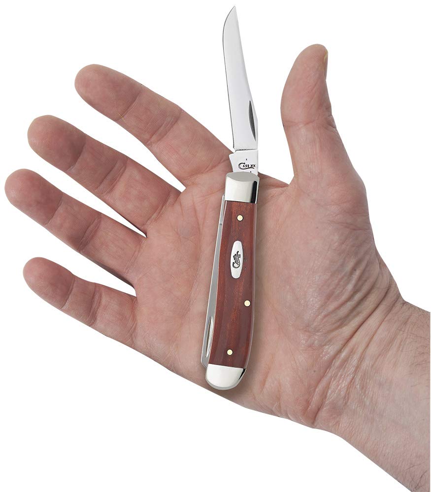 Case WR XX Pocket Knife Chestnut Smooth Bone Mini Trapper Item #28700 - (6207 SS) - Length Closed: 3 1/2 Inches