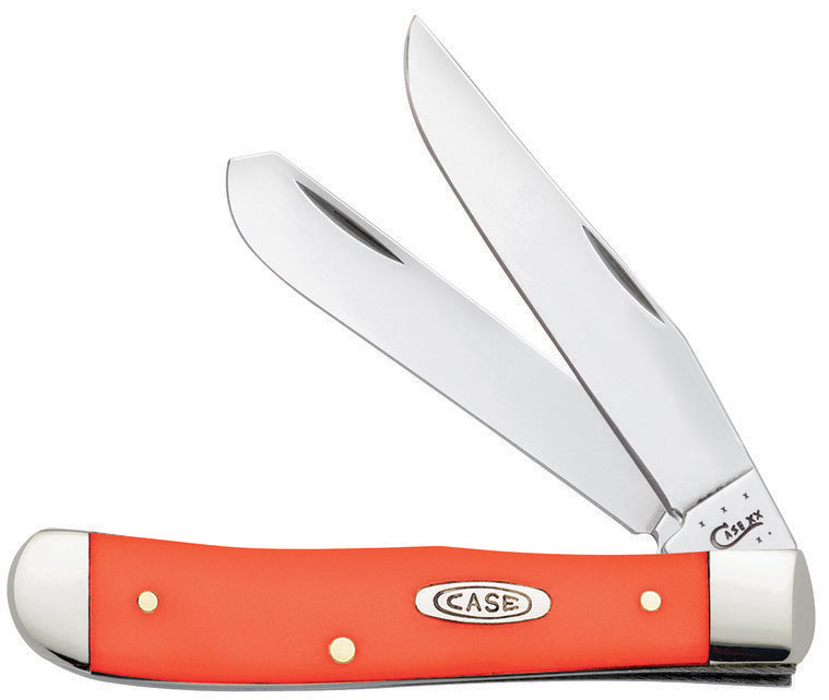 Case XX WR Pocket Knife Orange Synthetic Trapper Item #80500 - (4254 SS) - Length Closed: 4 1/8 Inches