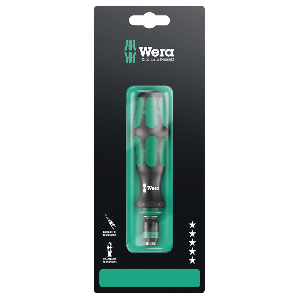 Wera 05073541001 Kraftform 817 R SB Hexagon Premium Plus Bitholding Screwdriver, Rapidator Quick-Release Chuck, Bayonet Blade, 1/4" Head, 133mm Blade Length