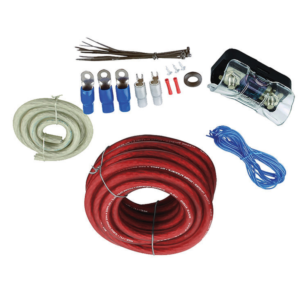 Bullz Audio BGE4RB 4 Gauge Amplifier Wiring Kit 2000W Complete Amp Install Kit