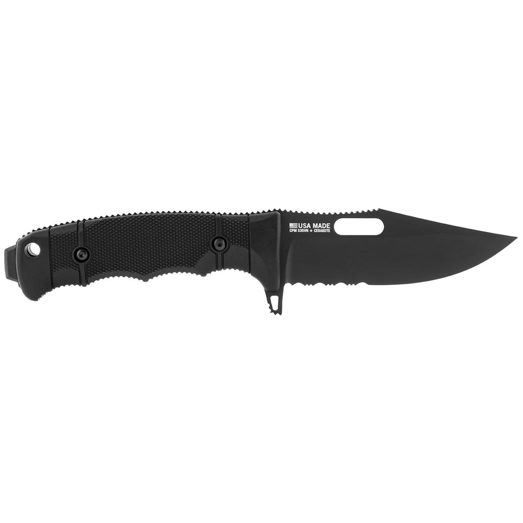 SOG Seal Fx Fixed Blade Partially Serrated ProfeSSIonal Tactical Knife S35Vn Steel Tough Glass-Reinforced Nylon Handle