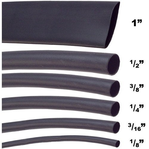 Xscorpion Hst181bk Heat Shrink Tubes 1/8 Dia 100 Roll 1/8 100 Feet