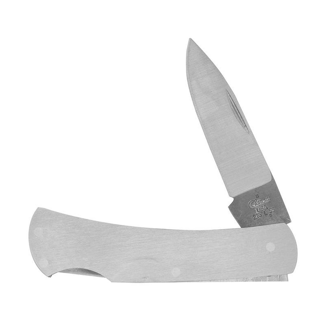 Case WR XX Pocket Knife Brushed Stainless Executive Lockback Item #041 - (M 1225 L SS) - Length Closed: 3 Inches