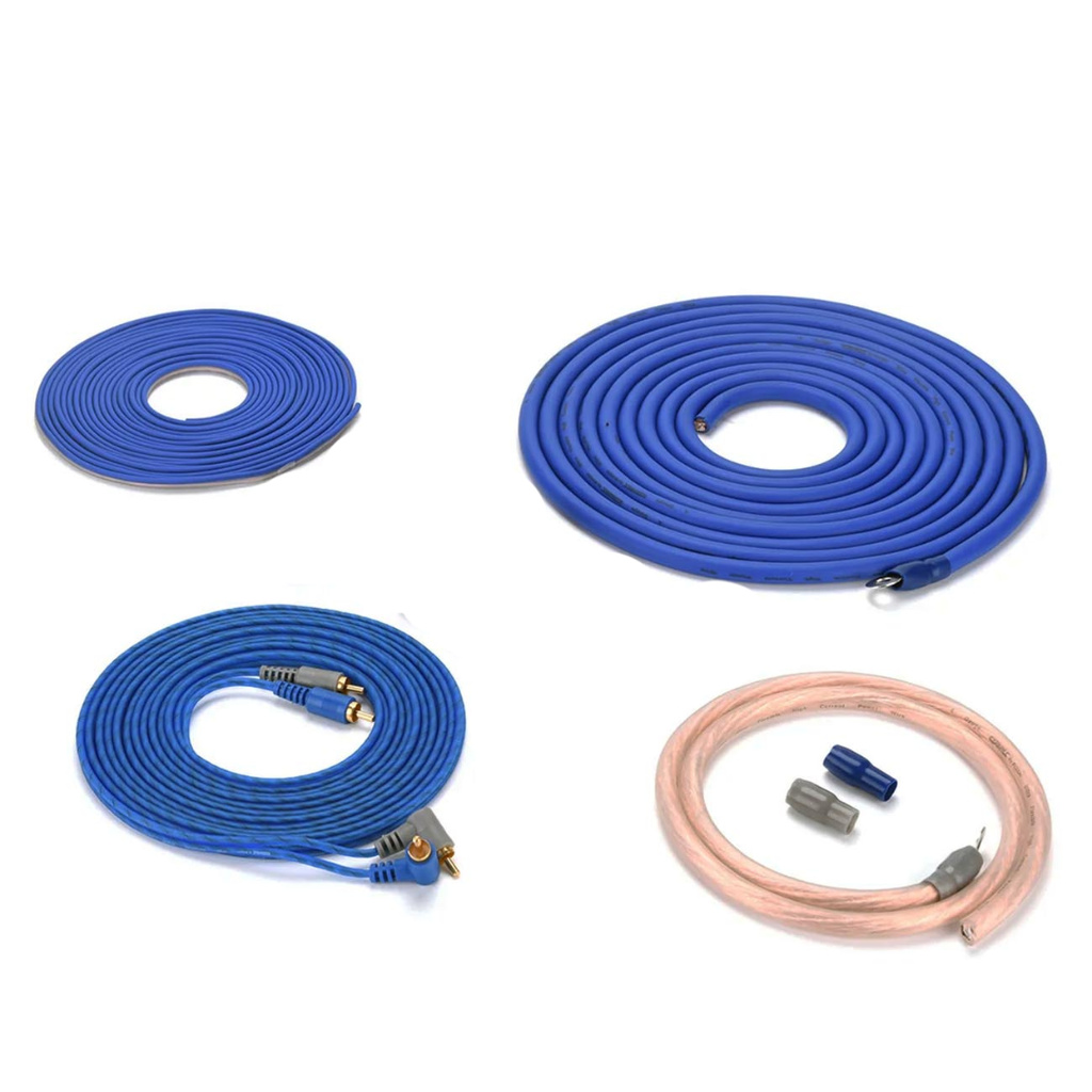 ORION Cobalt COKIT4 Complete Amp Wiring Kit | 4-Gauge Wire, 1800W, High Current Amplifier Wiring Kit, DIY Installation Cables, Includes Fuse Holder, Speaker Wire, RCA Cable