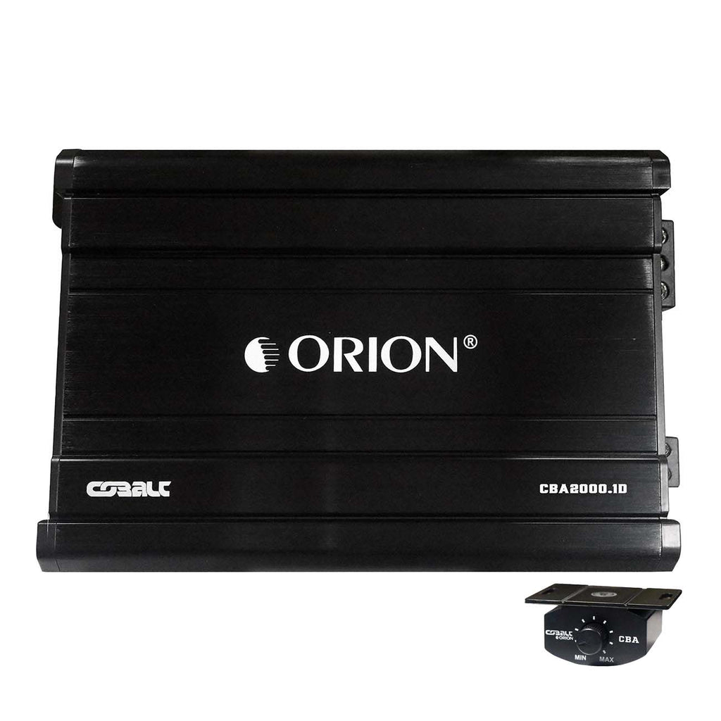 Orion Cobalt CBA2000.1D Monoblock 1-Channel Class D Amplifier for Car Subwoofer, 2000W, 2/4 Ohm Stable, Adjustable Low Pass & Subsonic Filter with Bass Boost, MOSFET Power Supply, Bass Knob Included
