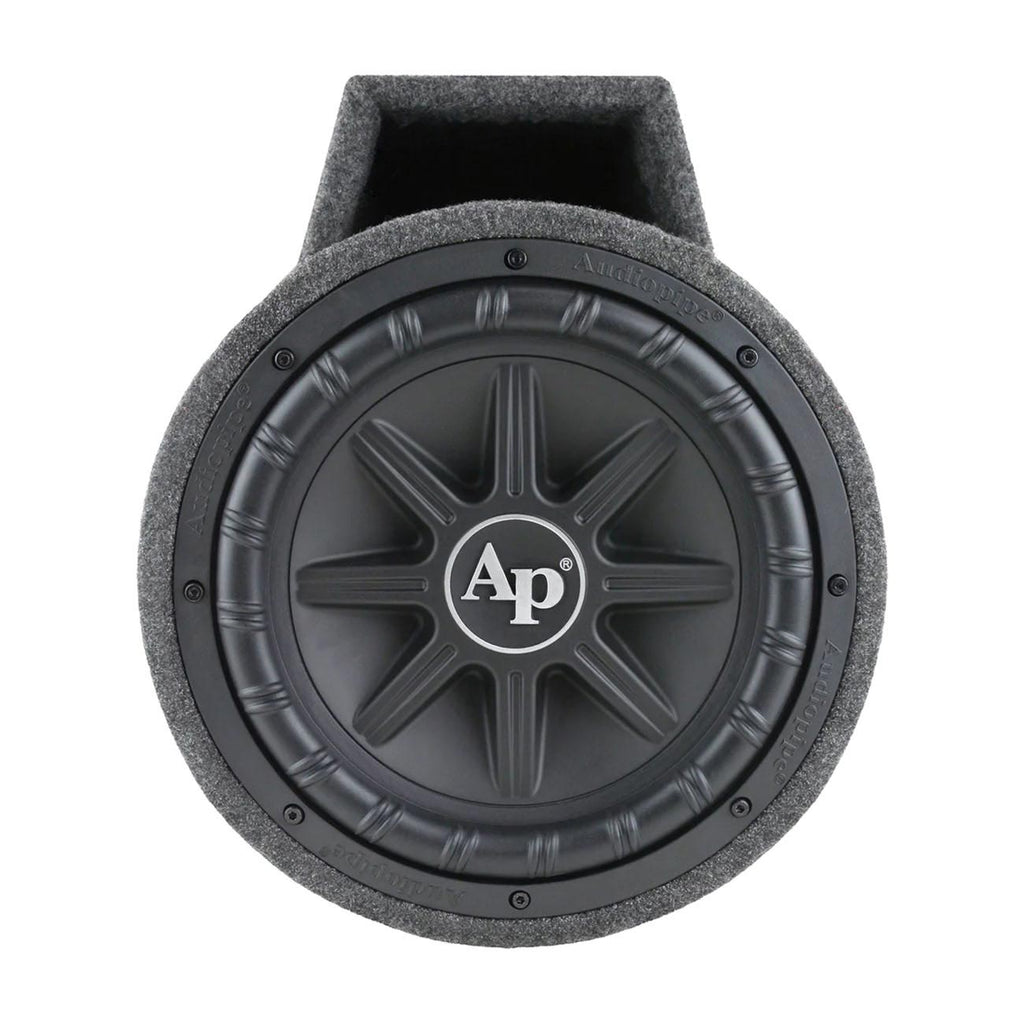 Audiopipe 10" Single Vented Loaded Tube 800 Watt Super Bass Combo Package - Tspx1050 In Tube / Apcle1002 / Bms1500x