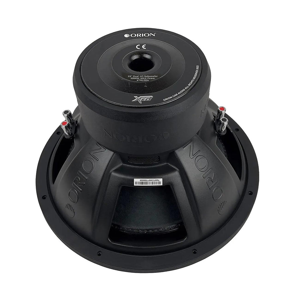 Orion XTR15D4 15″ Car Subwoofer – 750W RMS / 3000W Max, Dual 4 Ohm DVC High Performance Subwoofer