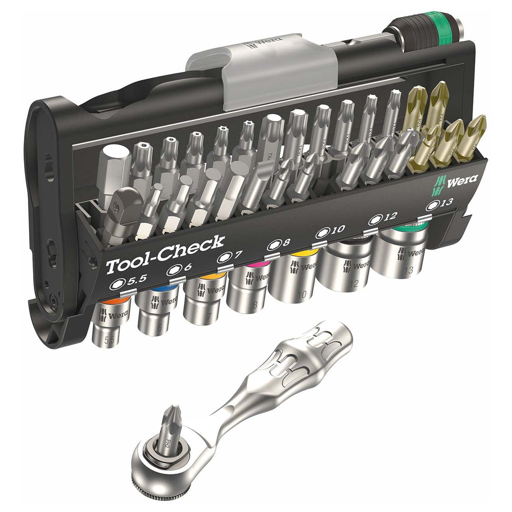 Wera 05073220001 Metric 1/4″ Socket/Bit Driver Set (38-Piece)