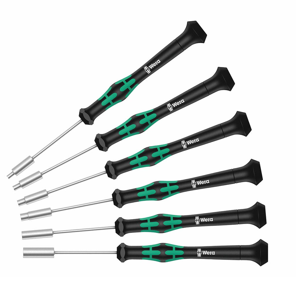 Wera - 5118158001 Kraftform MIcro 2069/6 Precision Nutdriver Set, 6-Piece