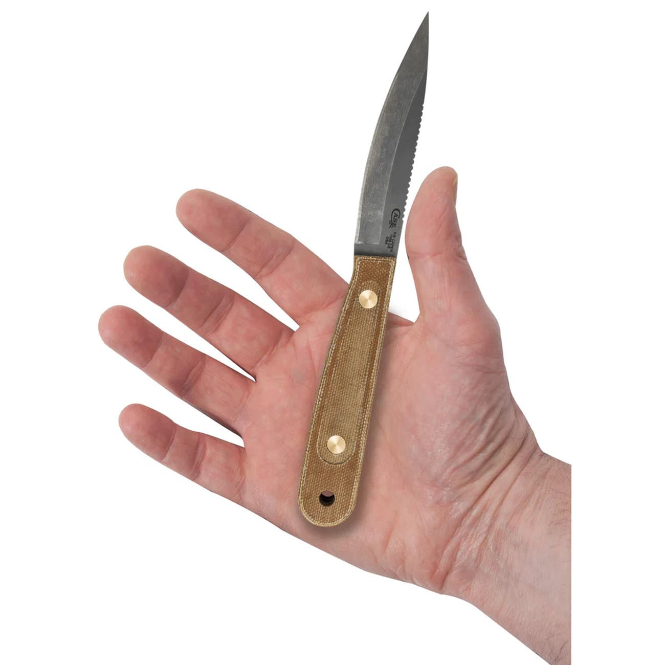 Case Cutlery CA50629: Welker Caper Natural Micarta