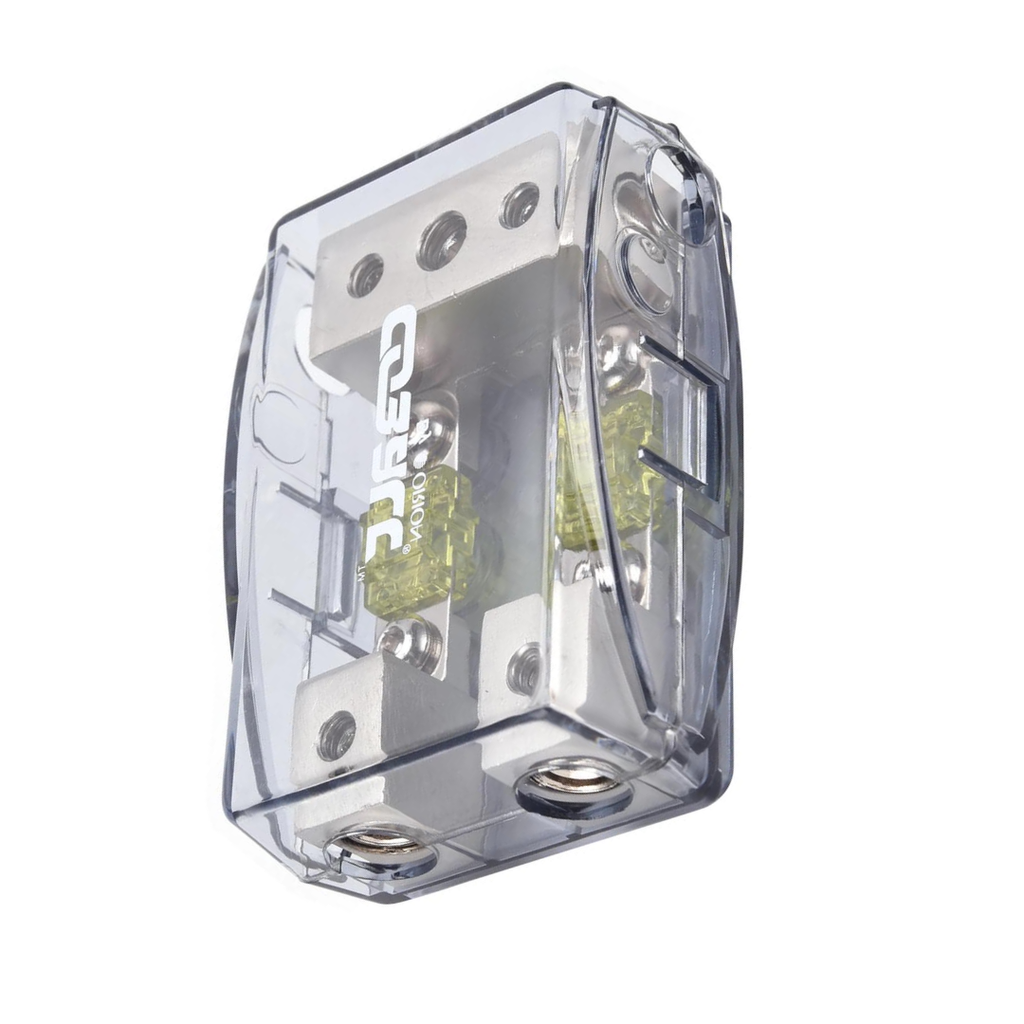Orion Cobalt DBF1424 Power Distribution Block, One 4/8 Gauge Input for Two 4/8 Gauge Output, Mini ANL Fuse Holder for Car Audio Amplifier | Auto Parts, Automotive, Marine (100A Fuses Included)