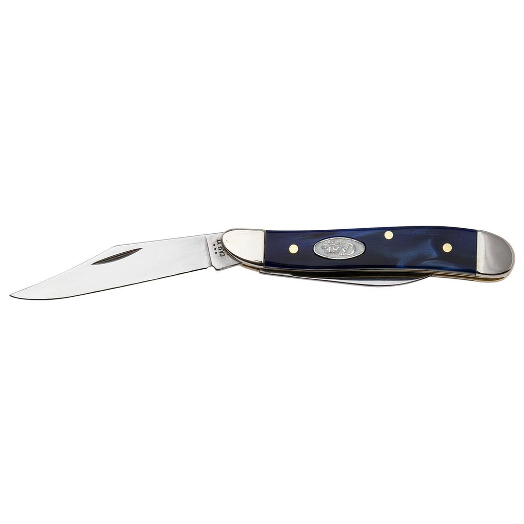Case XX WR POCKET KNIFE PEANUT BLUE PEARL KIRINITE, ITEM 23446, LENGTH CLOSED 2 7/8 INCH (10220 SS)