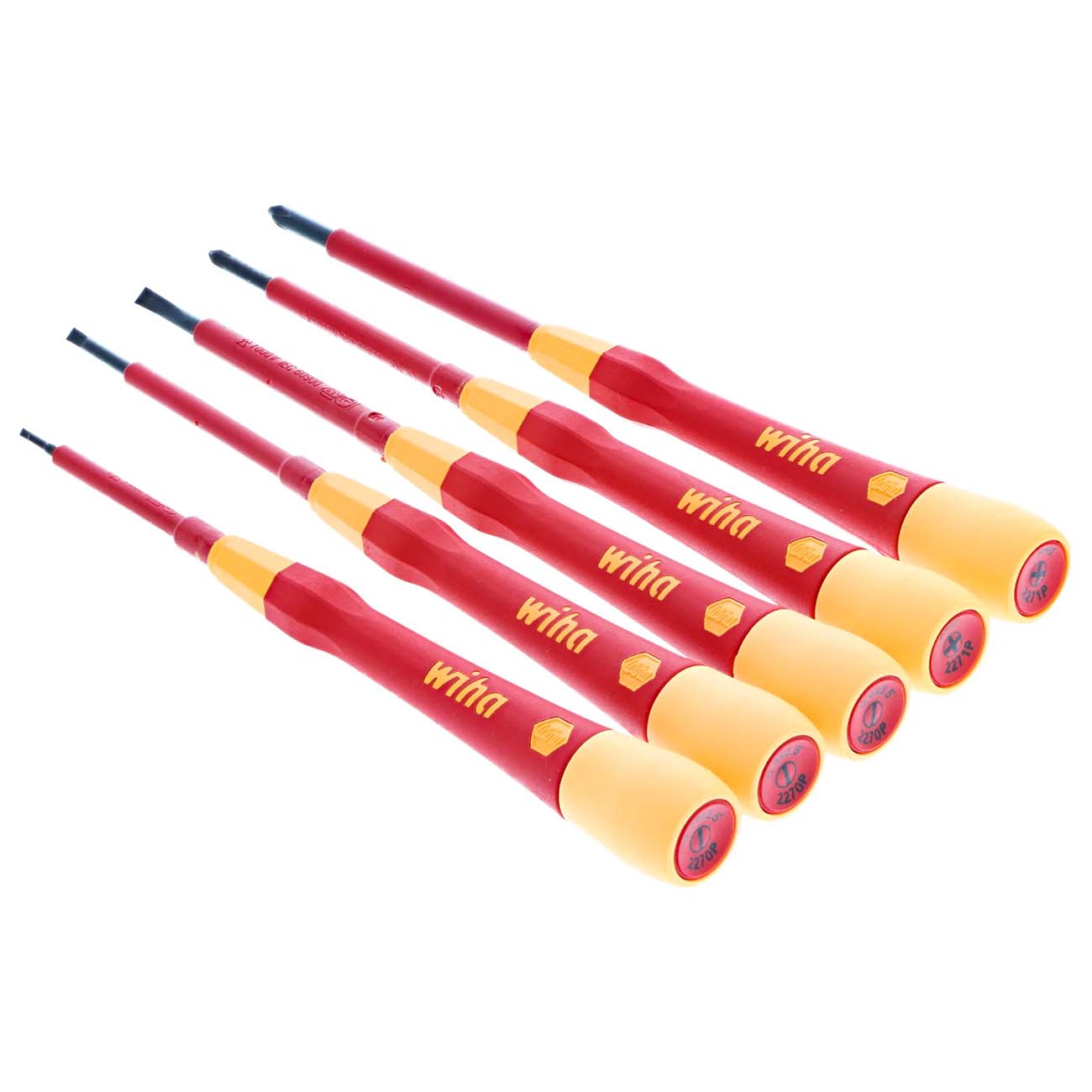 Wiha 32085 5 Piece Insulated PicoFinish Precision Screwdriver Set