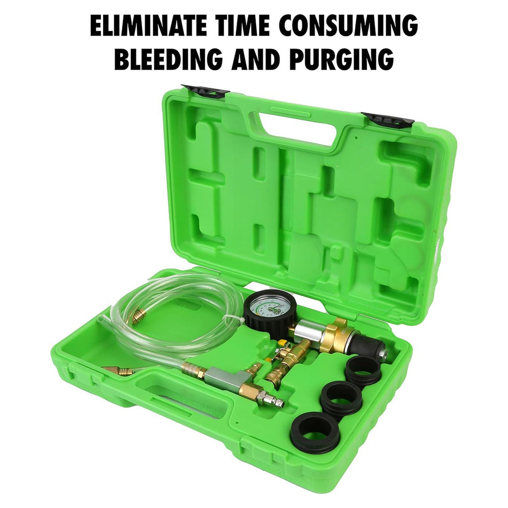 OEMTOOLS 27066 Coolant System Refiller Kit, 3 Adapters | Remove Air Trapped in Cooling System, Test Radiator and Heating Core Lines for Leaks | Fits Radiator Necks and Coolant Reservoirs