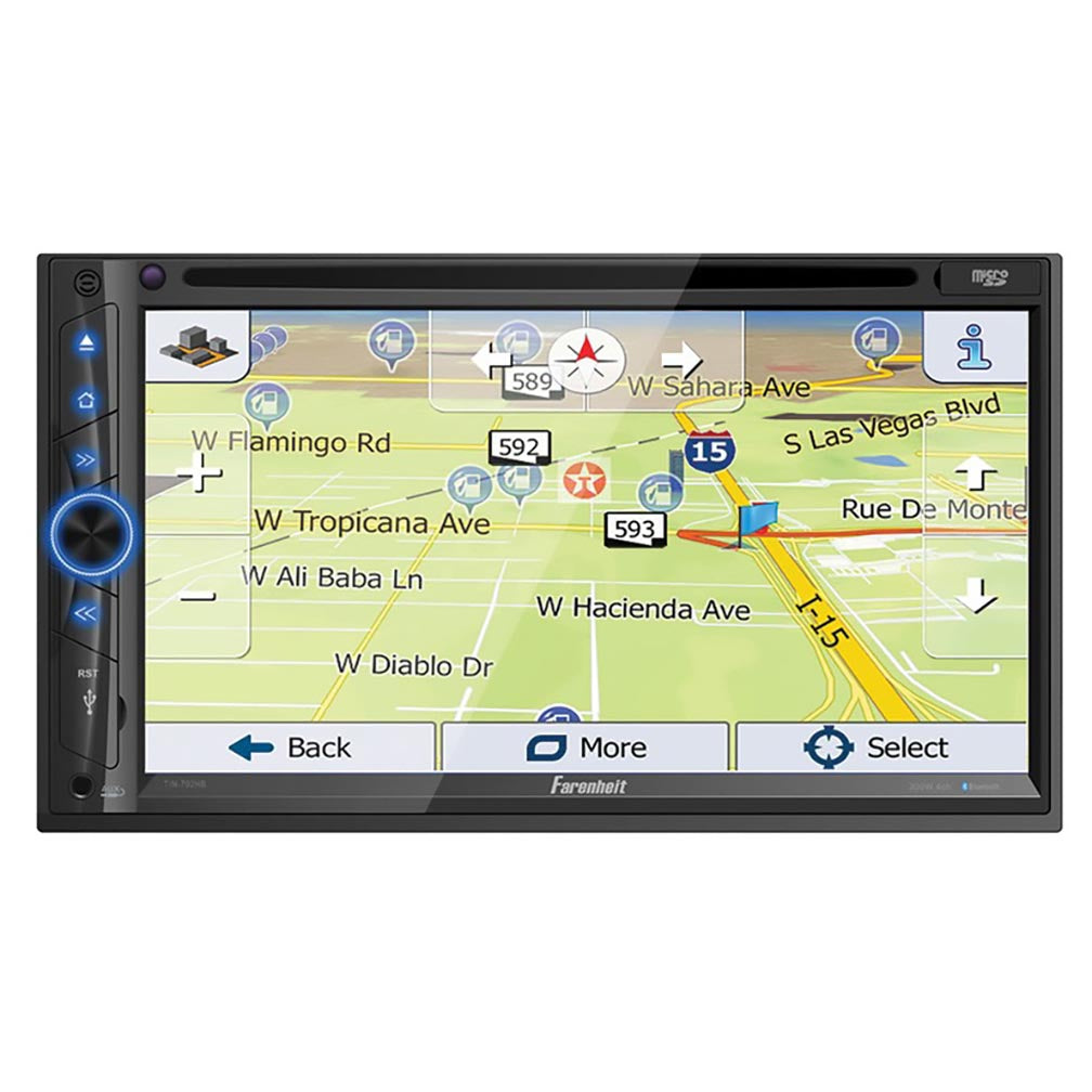 Farenheit TIN-702HB 2-DIN 6.2" LCD GPS Navigation DVD Multimedia Source Unit w/Android PhoneLink, Bluetooth v4.0