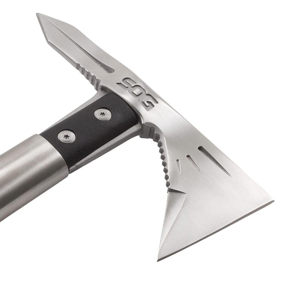 SOG Tomahawk Tactical Hatchet - Voodoo Hawk Mini Tactical Axe, Throwing Hatchet w/ 2.75 Inch Blade for Survival Sports and Camping Axes (F182N-CP)