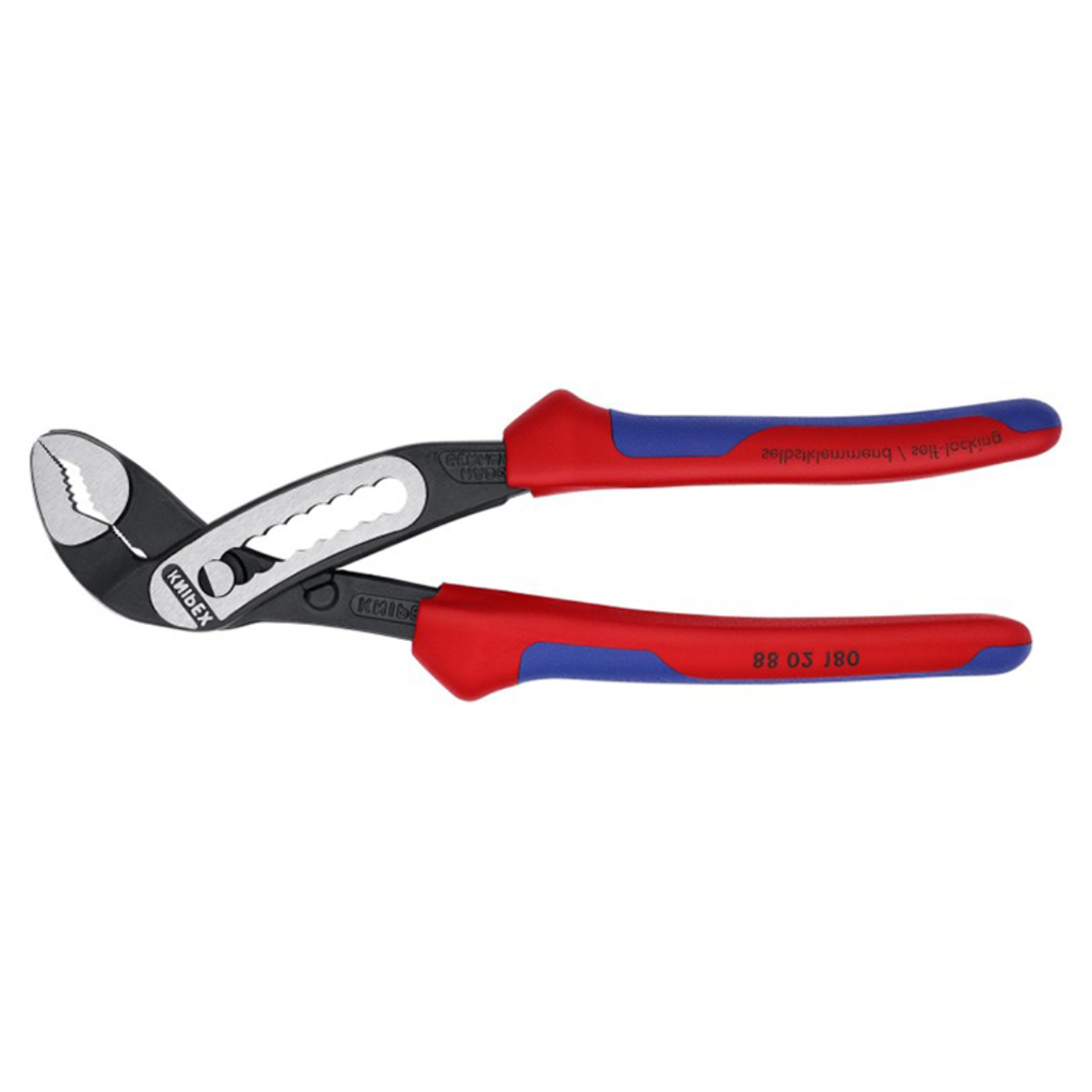 Knipex 8802180 Alligator Water Pump Pliers 7-1/4″ – Adjustable Groove Joint Plumbing Pliers