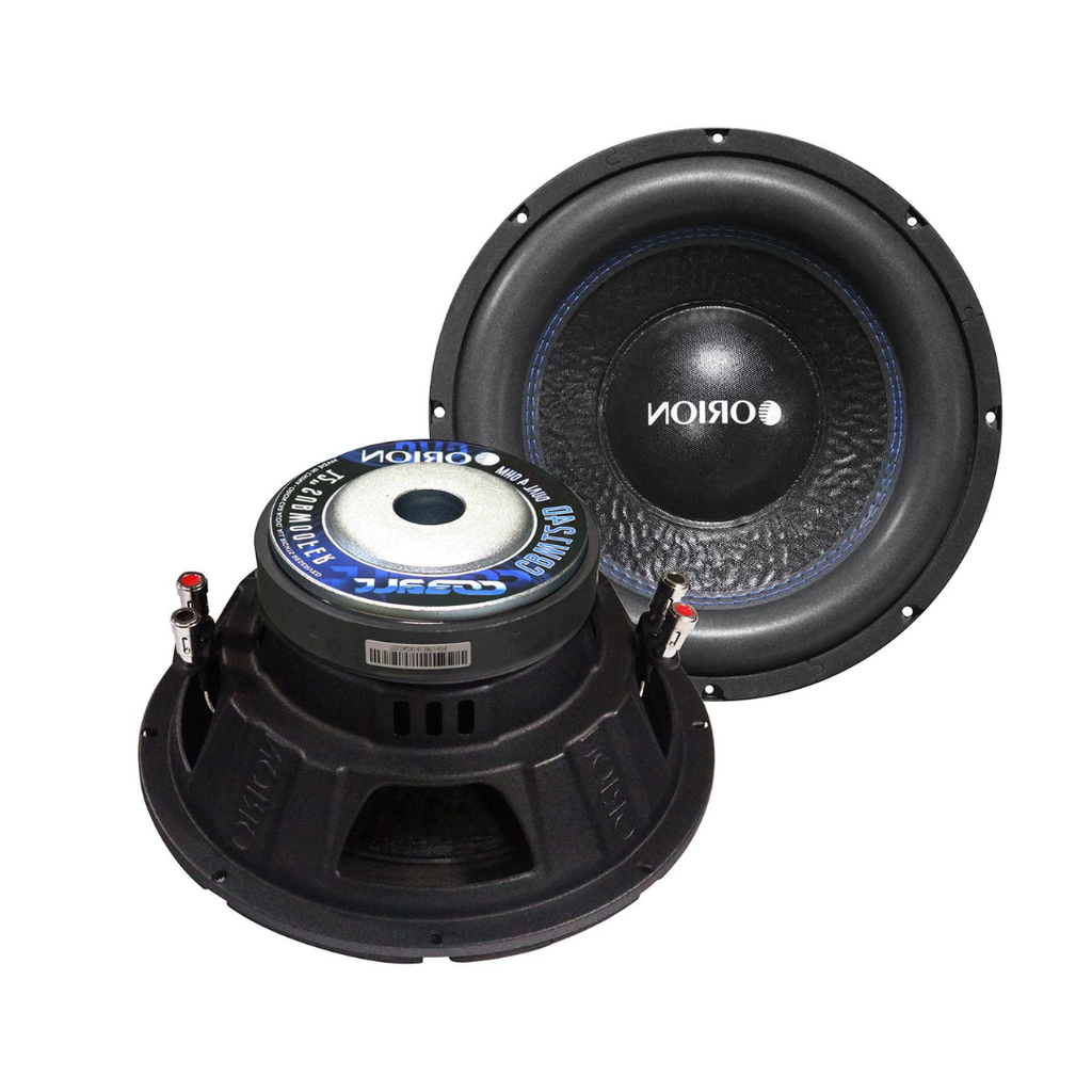 ORION CBW124D Cobalt Series 12” Car Subwoofer, 1600W Max Power, 400W RMS, Dual 4 Ohm, 2” OFC Voice Coil, UV Coated Cone, Foam Surround – Reliable Subwoofer for Car Audio Systems & Sub Boxes
