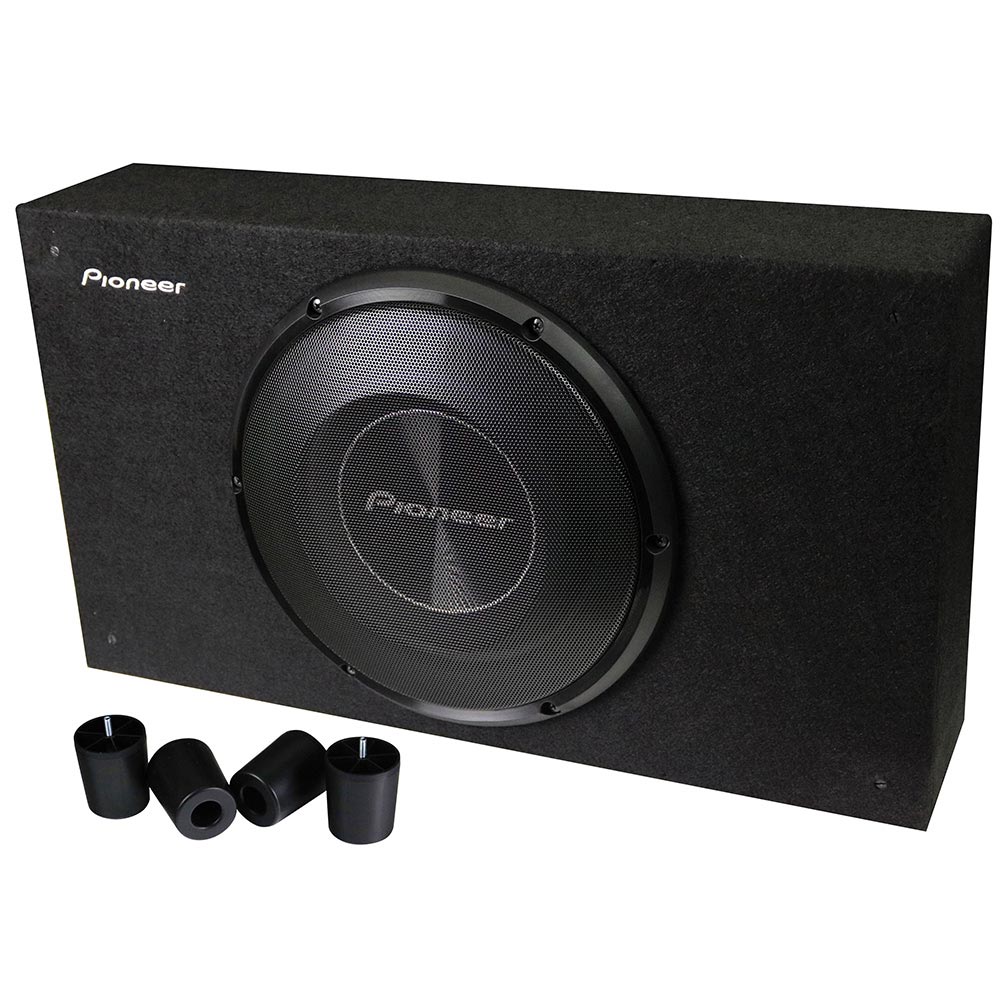 Pioneer A-Series TS-A2500LB 10” Subwoofer – 1200W Max, Pre-Loaded Shallow-Mount Design, Deep Bass in Tight Spaces, Easy Installation, Enclosure Included