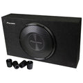 Pioneer A-Series TS-A2500LB 10” Subwoofer – 1200W Max, Pre-Loaded Shallow-Mount Design, Deep Bass in Tight Spaces, Easy Installation, Enclosure Included