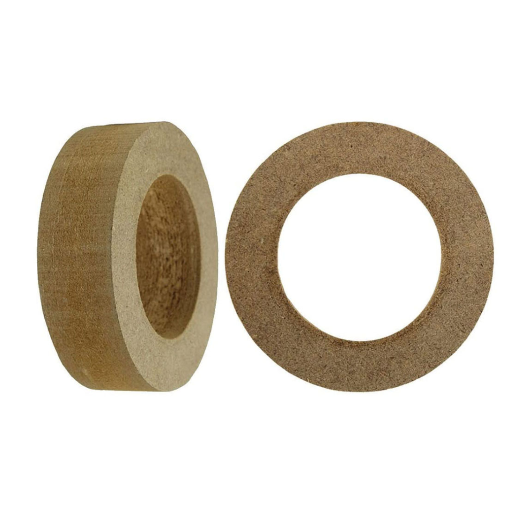 Nippon RING35R MDF Speaker Spacer Rings 3.5" x 3/4" Extension (Pair) – Car Audio Speaker Mounting Spacers, Durable MDF Construction