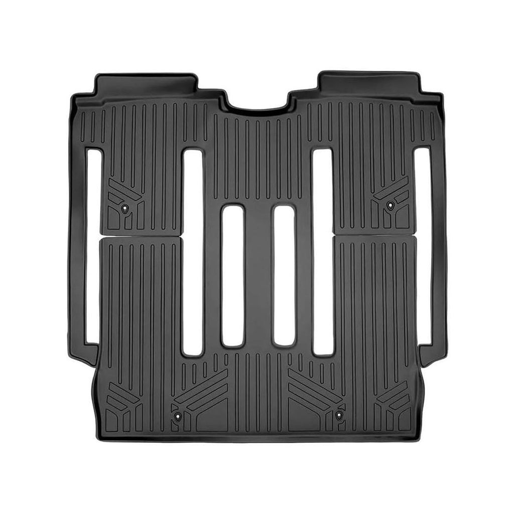 SMARTLINER SA0203B0203 Floor Liners Front & 2nd Row for 2015–2021 Kia Sedona 8-Passenger – All Weather Custom Fit, Black