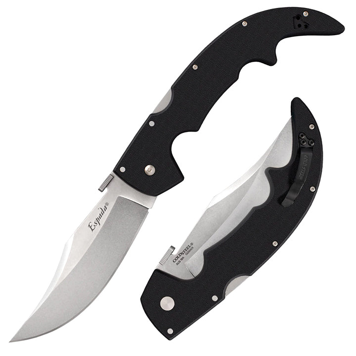 Cold Steel Espada Series Folding Knife with Tri-Ad Lock and Pocket Clip, G-10 Espada Large