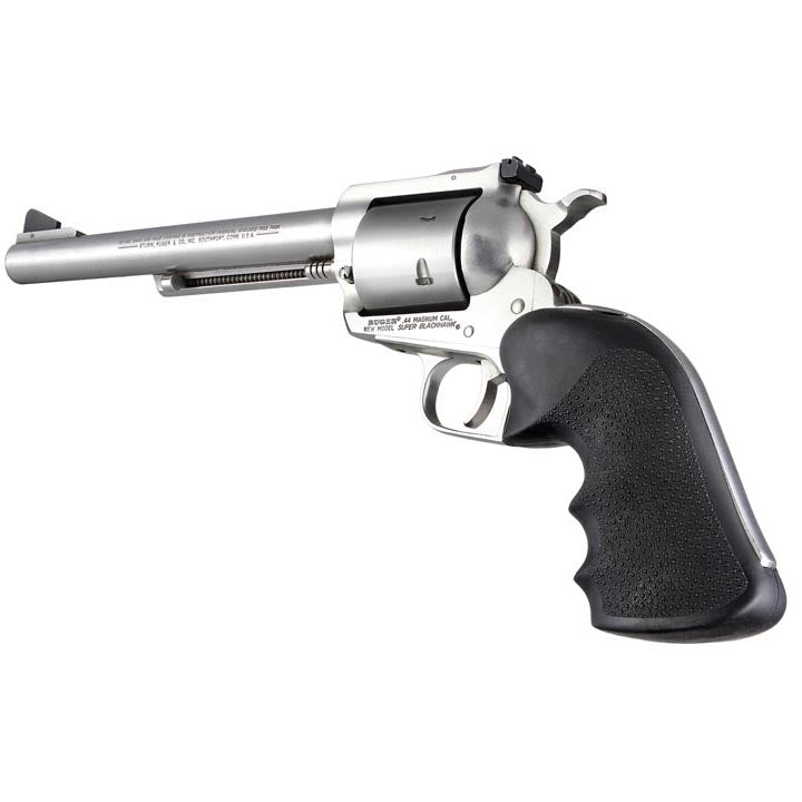 Hogue OverMolded Rubber Monogrip for Ruger Super Blackhawk Hunter Revolver Grip, Black - 84000