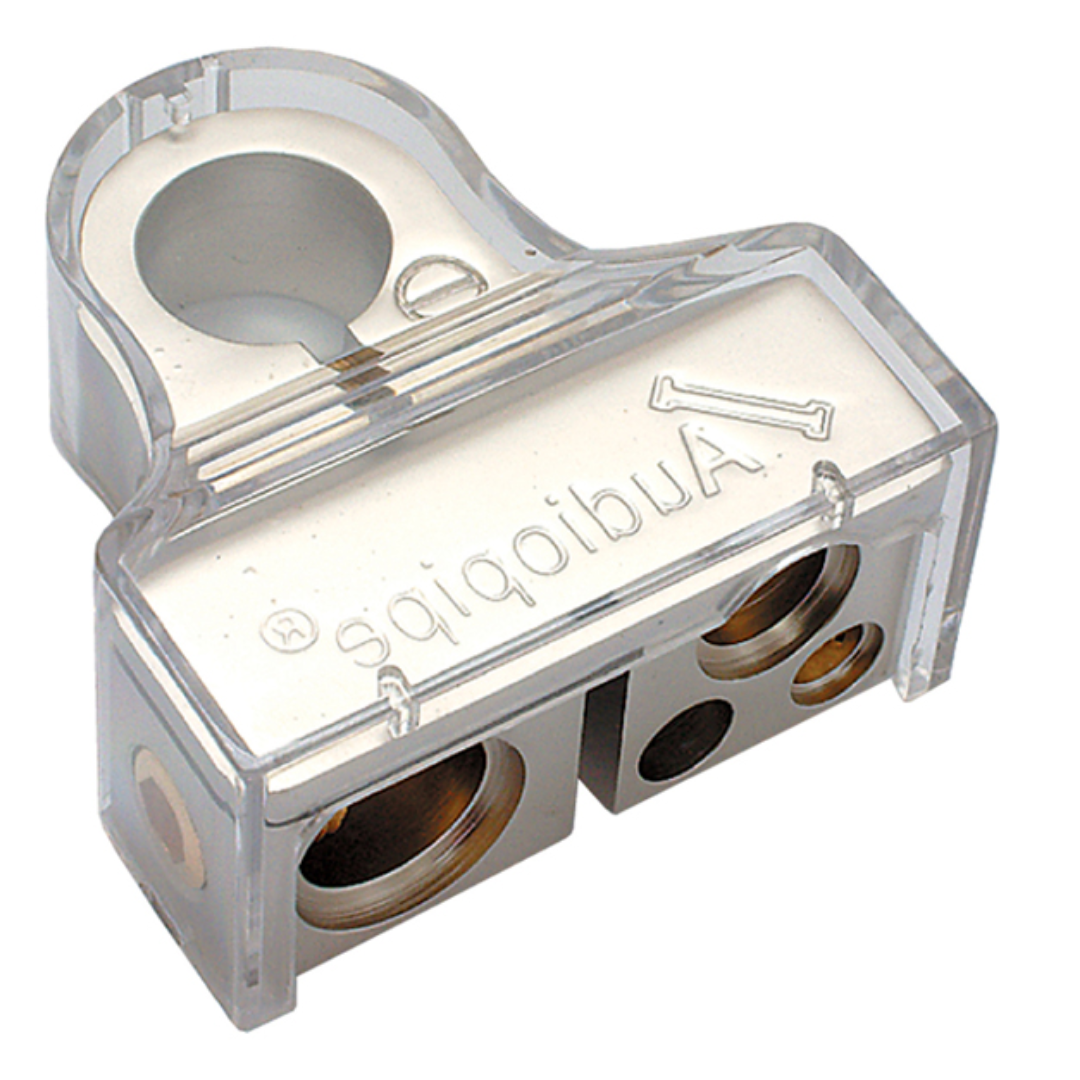 Audiopipe BTP705N Negative Battery Terminal – Platinum Finish, Multi-Feed Car Audio & Power Connection, Corrosion-Resistant