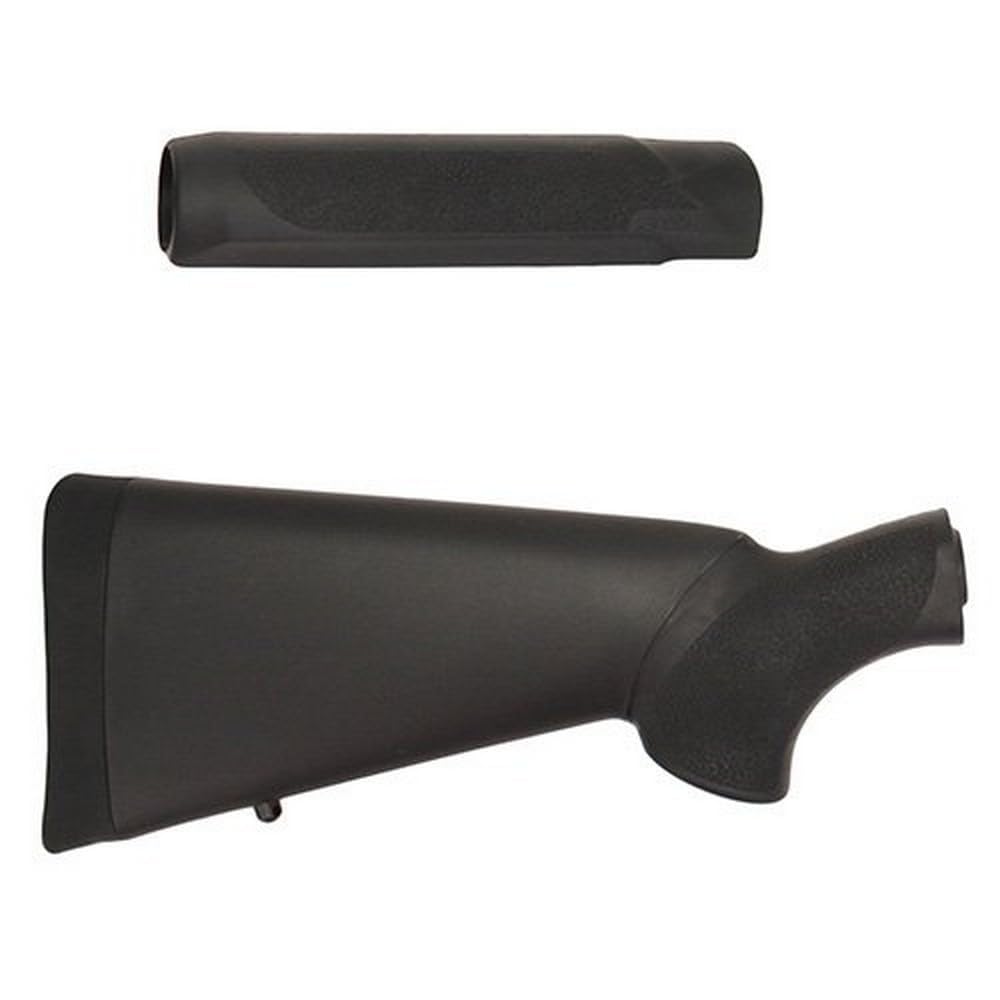 Hogue OverMolded Rubber Shotgun Stock & Forend Kit for Mossberg 500, 590A1, 510 Mini, Maverick 88 (12 Gauge), Black - 05012