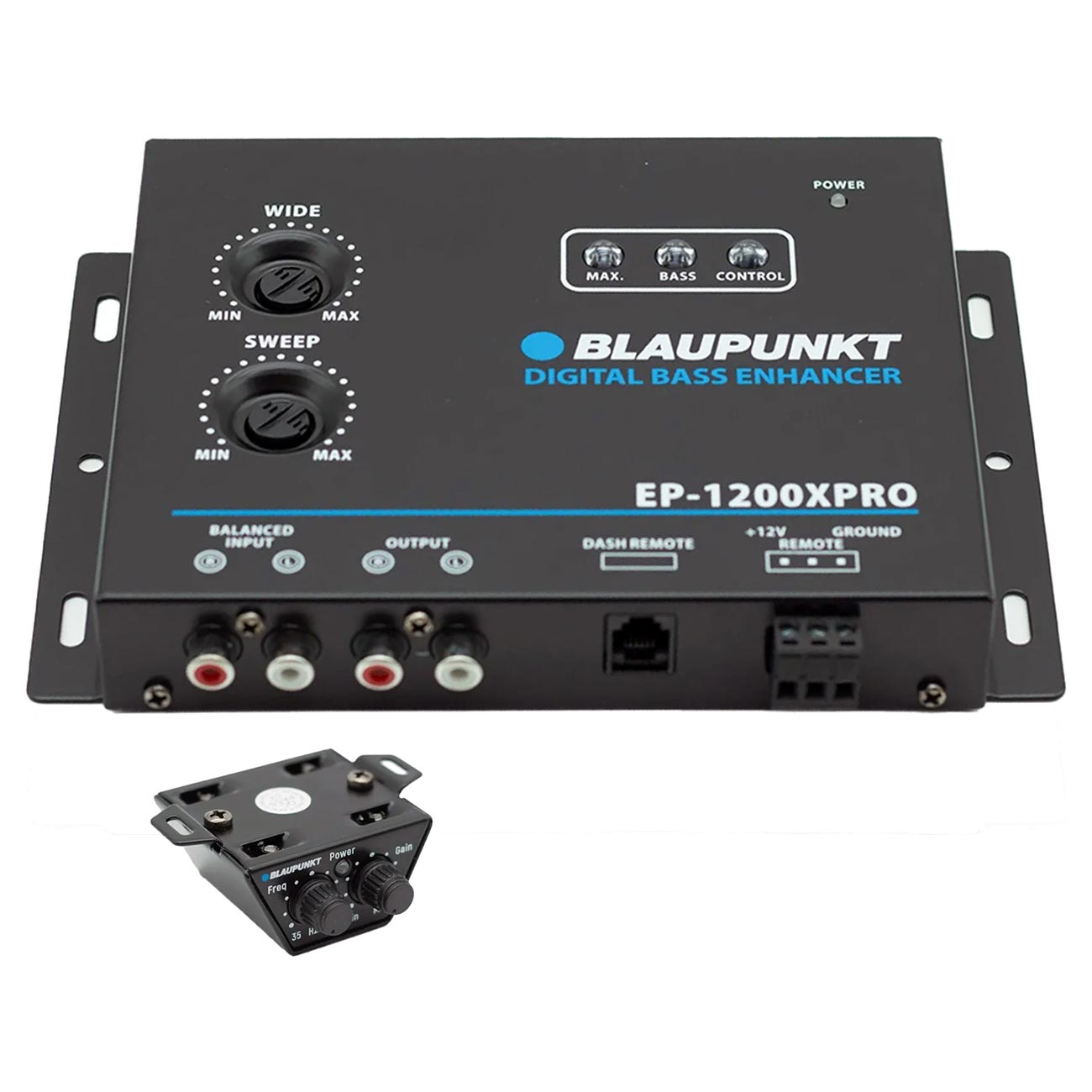 BLAUPUNKT EP-1200XPRO Digital Bass Enhancer Processor, Digital Sound Restoration, Maximizer and Reproducer and Car Audio Booster - Black
