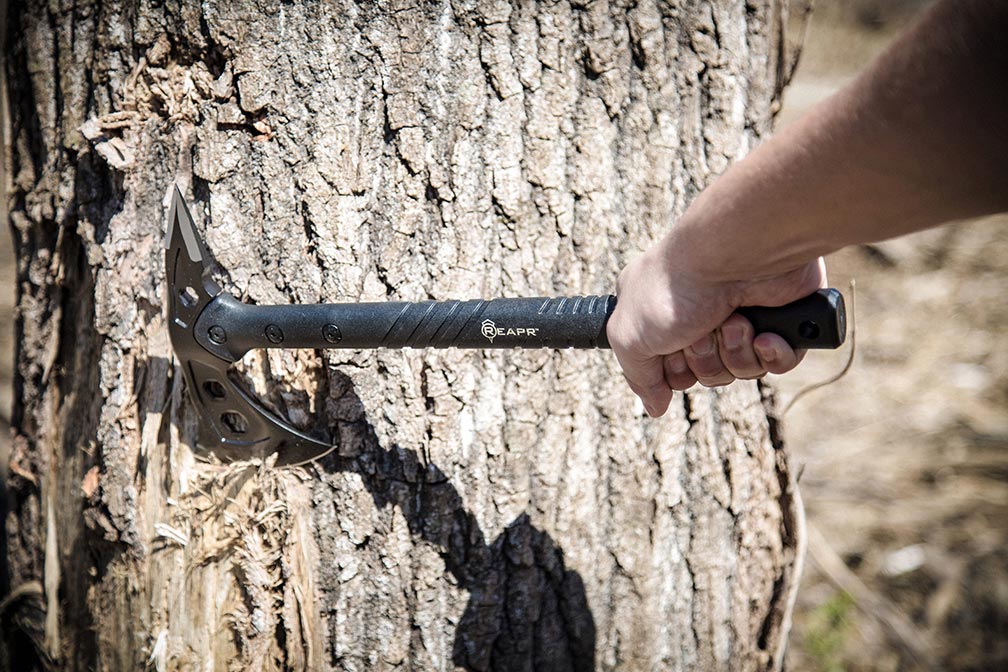 REAPR Tac Hawk Tactical Tomahawk – Multi-Purpose Survival Axe with Spike & Sheath | 11000R