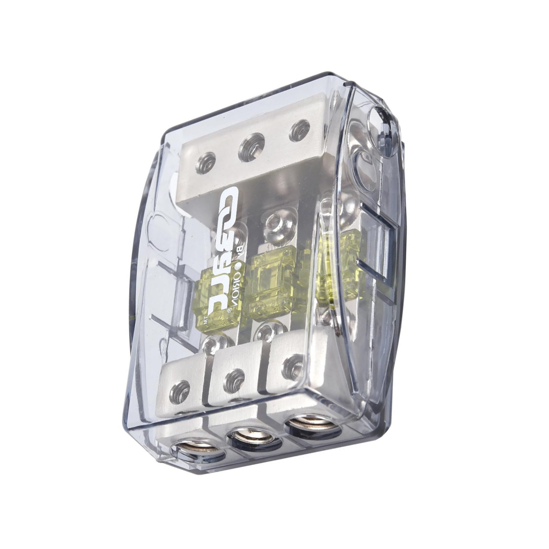 Orion Cobalt DBF1434 Power Distribution Block, One 4/8 Gauge Input for Three 4/8 Gauge Output, Mini ANL Fuse Holder for Car Audio Amplifier | Auto Parts, Automotive, Marine (100A Fuses Included)