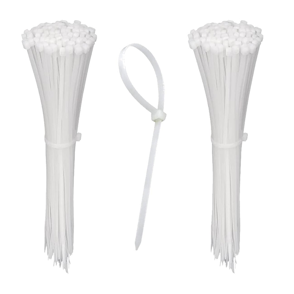 Installation Solution Multi Purpose White Cable Ties (bag of 100) (8")