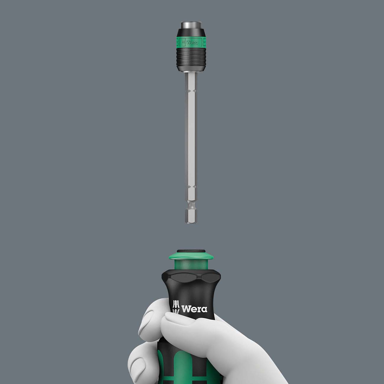 Wera - 5051025001 KK 26 7-In-1 Bitholding Screwdriver with Removable Bayonet Blade (SL/PH/SQ) Silver