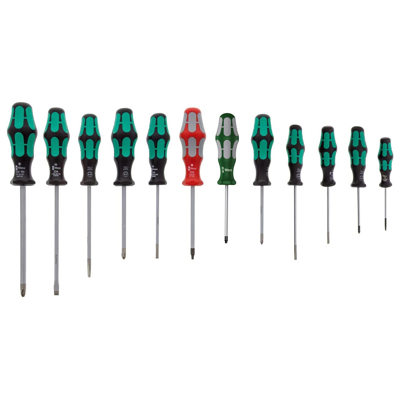 Wera 05347901001 Stainless Steel Screwdriver Set (12-Piece Set)