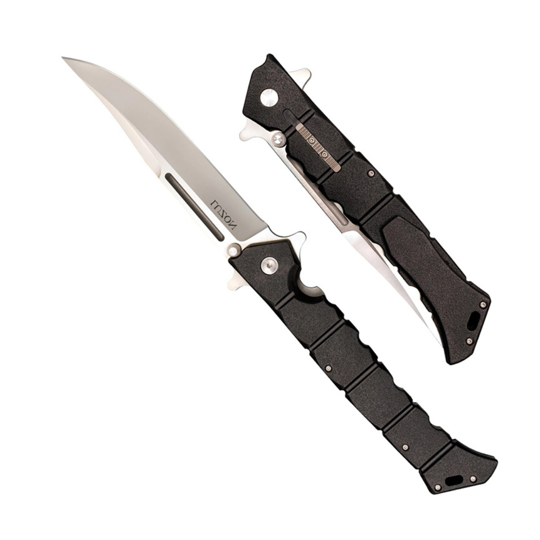 Cold Steel Luzon Series 6" Folding Knife with Pocket Clip, Black/Silver
